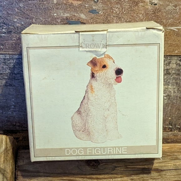 Vintage World Bazaar Inc Crown Agents Jack Russell Dog Figurine in Box - Picture 8 of 12